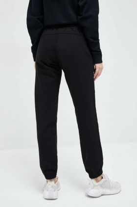 Napapijri pantaloni de trening din bumbac culoarea negru, neted