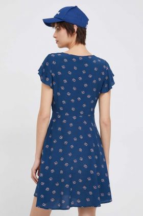 Pepe Jeans rochie Becca culoarea albastru marin, mini, drept