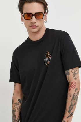 Billabong tricou din bumbac culoarea negru, cu imprimeu