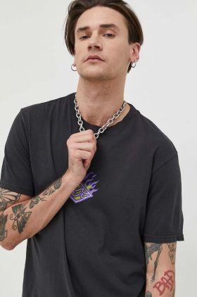 Billabong tricou din bumbac culoarea negru, cu imprimeu