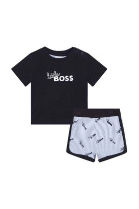 BOSS compleu copii culoarea albastru marin