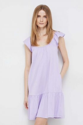 GAP rochie culoarea violet, mini, drept