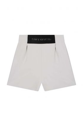 Karl Lagerfeld pantaloni scurti copii culoarea bej, neted