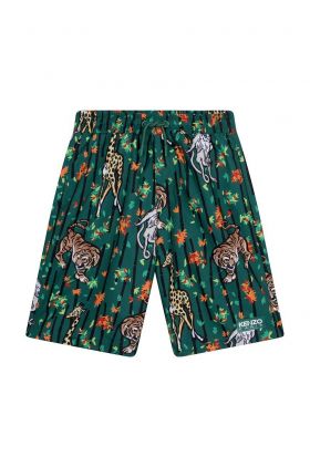 Kenzo Kids pantaloni scurti de baie copii culoarea verde