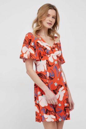 PS Paul Smith rochie culoarea portocaliu, mini, evazati