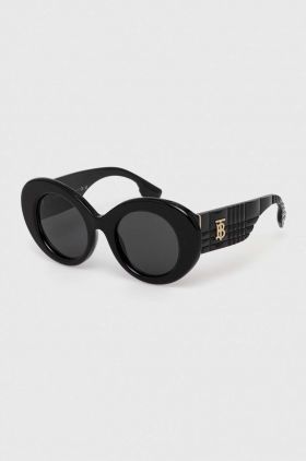 Burberry ochelari de soare femei, culoarea negru