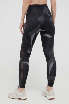 Puma jambiere de yoga Studio culoarea negru, modelator