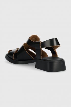 Camper sandale de piele Dana femei, culoarea negru, K201489.001