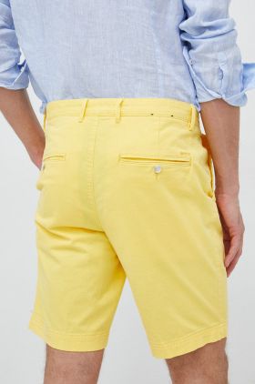 BOSS pantaloni scurți bărbați, culoarea galben 50487993