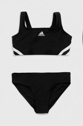 adidas Performance costum de baie pentru copii din două piese 3S culoarea negru