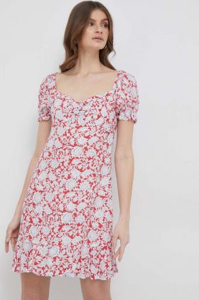 Pepe Jeans rochie Pavana culoarea rosu, mini, drept