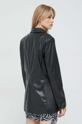 HUGO sacou culoarea negru, cu doua randuri de nasturi, neted