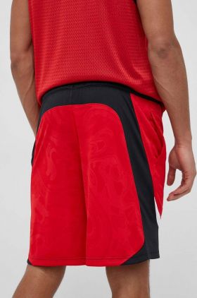 Under Armour pantaloni scurți de antrenament Heatwave Hoops culoarea rosu