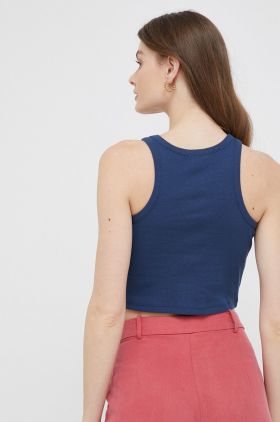 Pepe Jeans top Piera femei, culoarea albastru marin