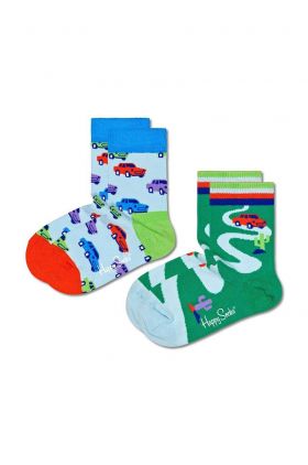 Happy Socks sosete copii Kids Car 2-pack