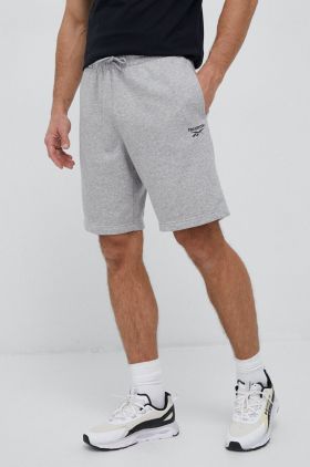 Reebok pantaloni scurti barbati, culoarea gri, melanj