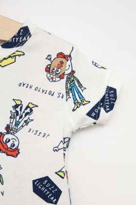 GAP pijamale de bumbac pentru copii x Pixar culoarea alb, modelator