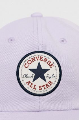 Converse șapcă culoarea violet, cu imprimeu 10022134.A22-VaporViole