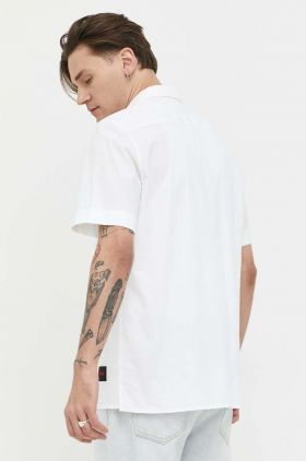HUGO cămașă bărbați, culoarea alb, cu guler clasic, regular 50475668