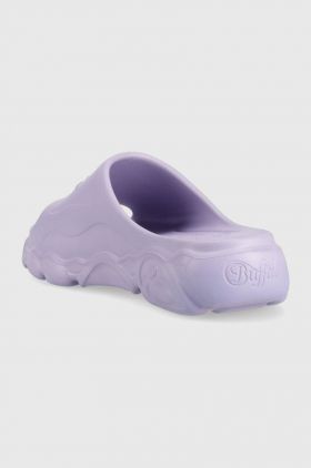 Buffalo papuci Cld Slide femei, culoarea violet, cu platforma, 1622264
