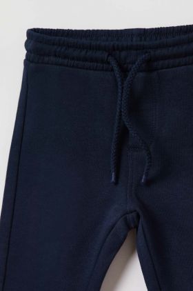 OVS pantaloni de trening din bumbac pentru copii culoarea portocaliu, modelator