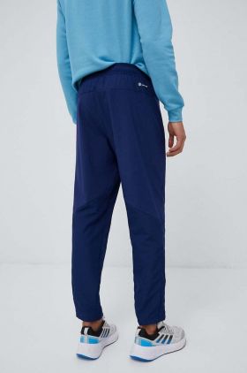 adidas Performance pantaloni de antrenament Designed for Movement culoarea albastru marin, neted