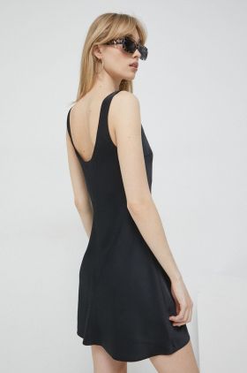 Abercrombie & Fitch rochie culoarea negru, mini, drept