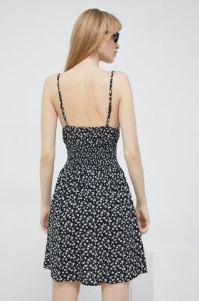 Hollister Co. rochie culoarea negru, mini, evazati