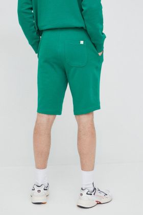 United Colors of Benetton pantaloni scurti din bumbac culoarea verde