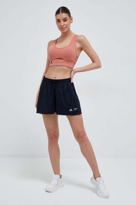 adidas Performance pantaloni scurți de alergare x Parley culoarea albastru marin, neted, high waist