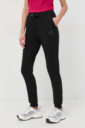 Armani Exchange pantaloni de trening culoarea negru, neted