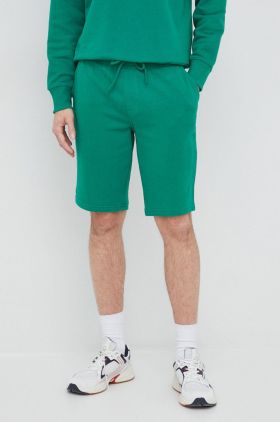 United Colors of Benetton pantaloni scurti din bumbac culoarea verde