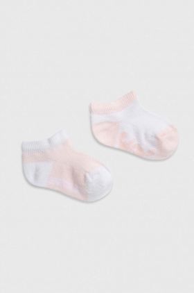 United Colors of Benetton sosete copii 2-pack culoarea roz