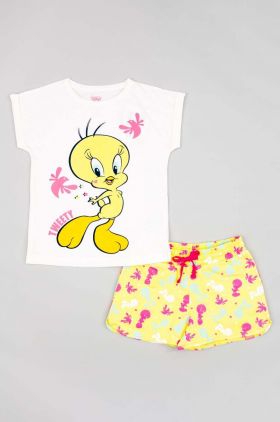 zippy set de bumbac pentru copii culoarea alb