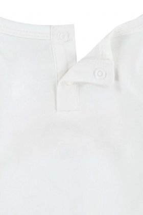 Levi's longsleeve din bumbac pentru bebeluși culoarea alb