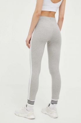 adidas colanti femei, culoarea gri, cu imprimeu