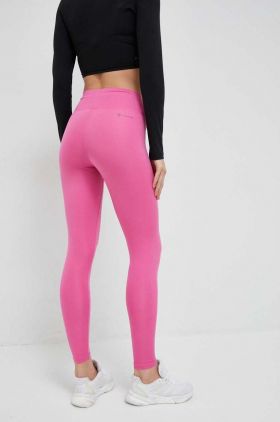 adidas Performance leggins de antrenament Training Essentials culoarea roz, neted