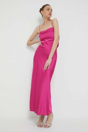 Abercrombie & Fitch rochie culoarea roz, maxi, mulata