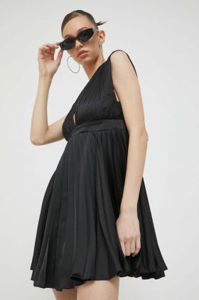 Abercrombie & Fitch rochie culoarea negru, mini, evazati