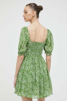 Abercrombie & Fitch rochie culoarea verde, mini, evazati