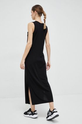 4F rochie culoarea negru, maxi, drept