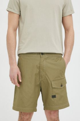 G-Star Raw pantaloni scurti din bumbac culoarea verde