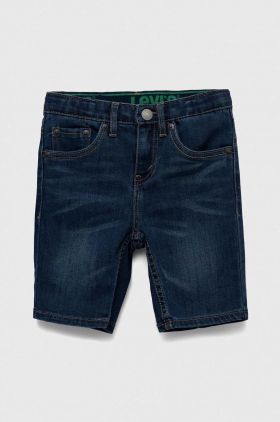 Levi's pantaloni scurti din denim pentru copii culoarea albastru marin