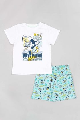 zippy pijamale de bumbac pentru copii x Disney culoarea turcoaz, modelator