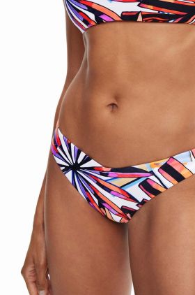 Desigual chiloti de baie culoarea alb