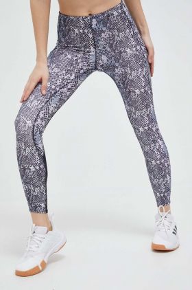 adidas Performance leggins de alergare FastImpact Seasonal culoarea violet, modelator