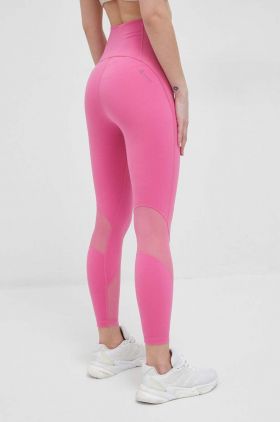 adidas Performance leggins de antrenament Tailored HIIT culoarea roz, neted