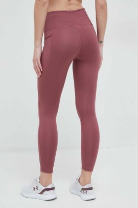 New Balance leggins de antrenament Shape Shield culoarea roz, neted