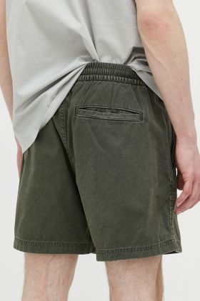 Abercrombie & Fitch pantaloni scurti din bumbac culoarea verde