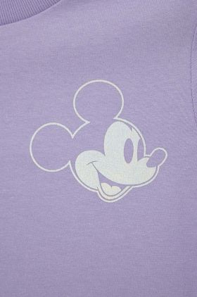 GAP tricou de bumbac pentru copii x Disney culoarea violet, cu imprimeu